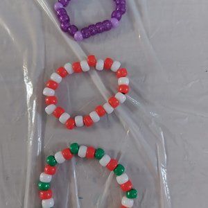 Holiday season bracelets